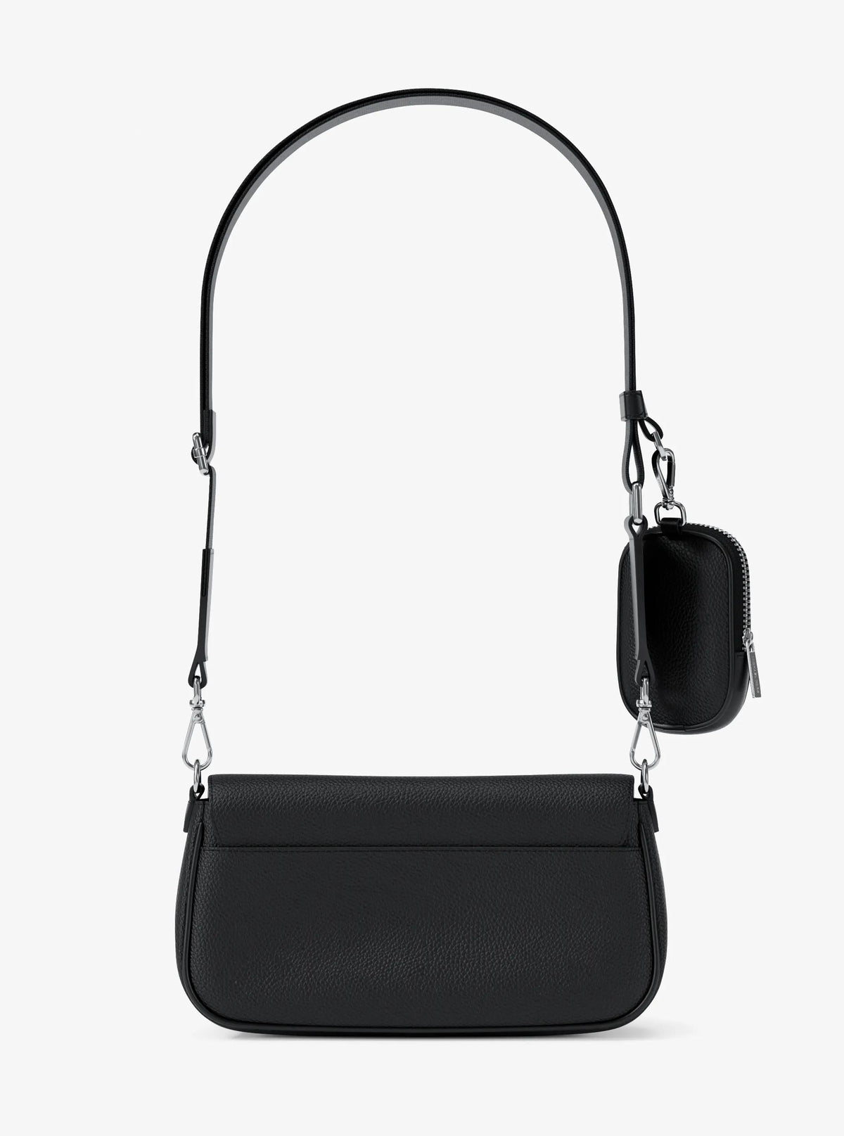 Jet Set Travel Small Pebbled Leather Crossbody Bag With Pouch