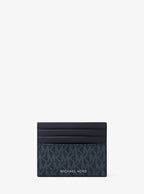 Pebbled Leather Billfold Wallet and Signature Logo Card Case Gift Set