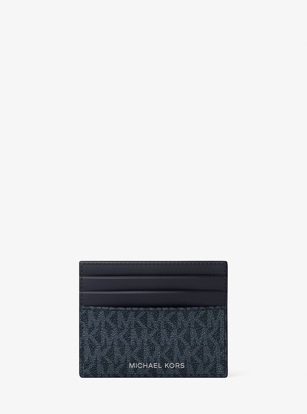 Pebbled Leather Billfold Wallet and Signature Logo Card Case Gift Set