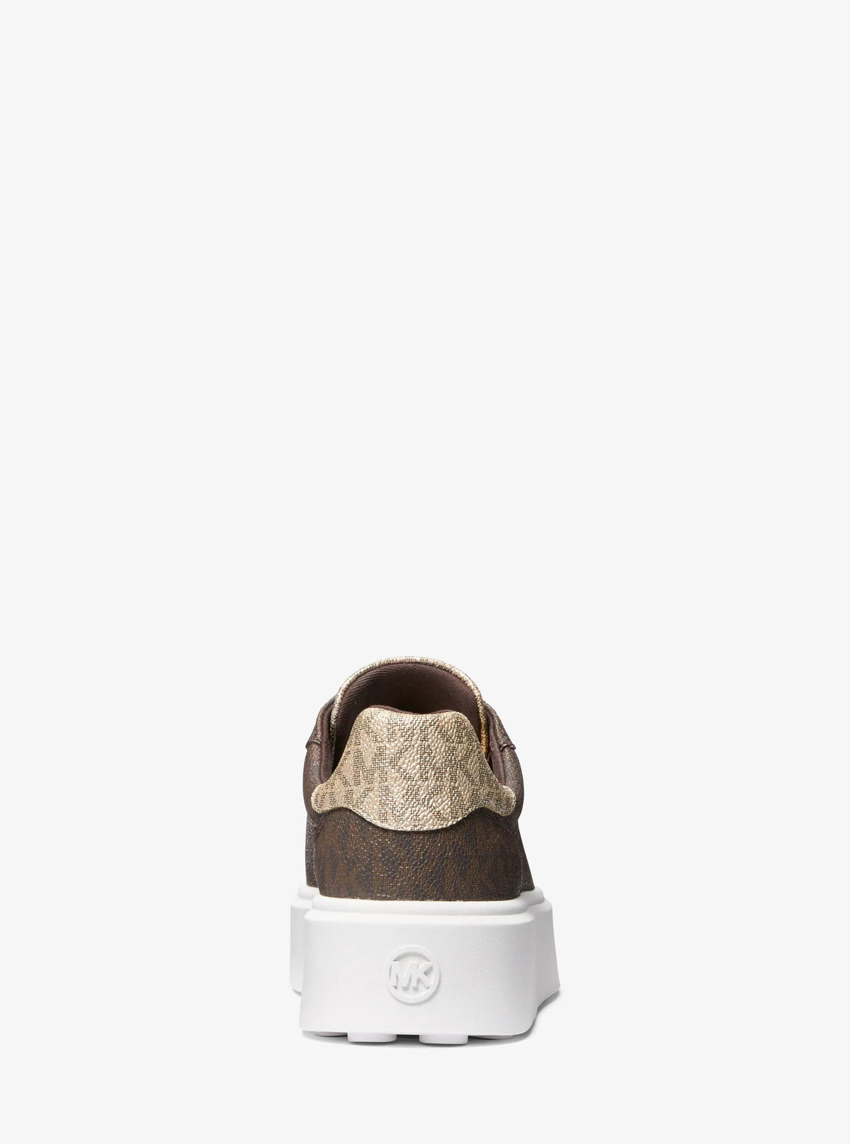 Michael Kors Outlet Romey Metallic Two-Tone Signature Logo Platform Sneaker