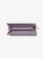 Jet Set Travel Large Saffiano Leather Quarter-Zip Wallet
