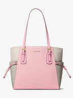 Voyager Large Color-Block Signature Logo Tote Bag