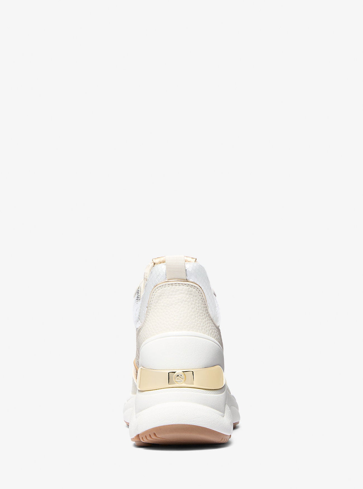 Katrina Signature Logo and Metallic Lizard Embossed Trainer