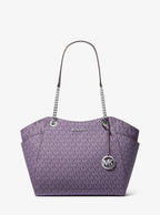 Jet Set Large Signature Logo Shoulder Bag
