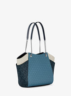 Michael Kors Outlet Jet Set Large Color-Block Signature Logo Shoulder bag
