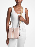 Jet Set Small Signature Logo Stripe Crossbody Bag