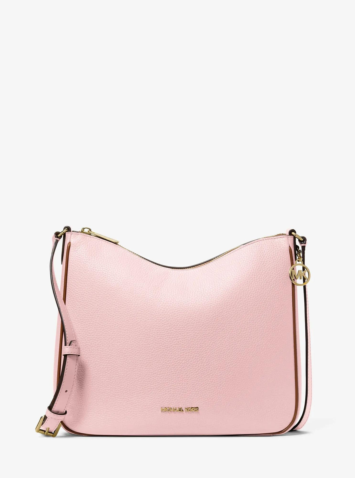 Nayla Medium Pebbled Leather Messenger Bag