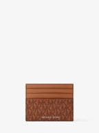 Pebbled Leather Billfold Wallet and Signature Logo Card Case Gift Set