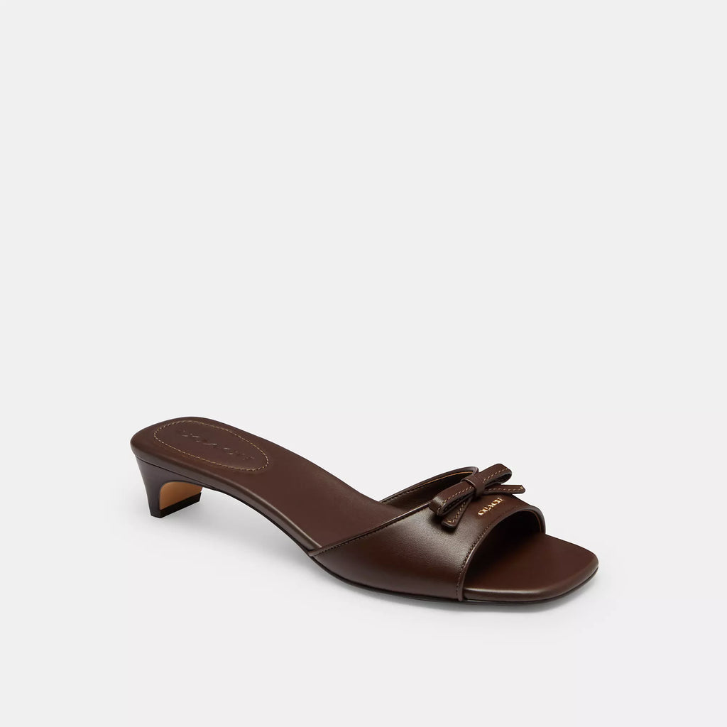 Coach Outlet Bow Kitten Heel Sandal