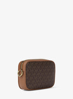Michael Kors Outlet Jet Set Small Signature Logo Camera Crossbody Bag