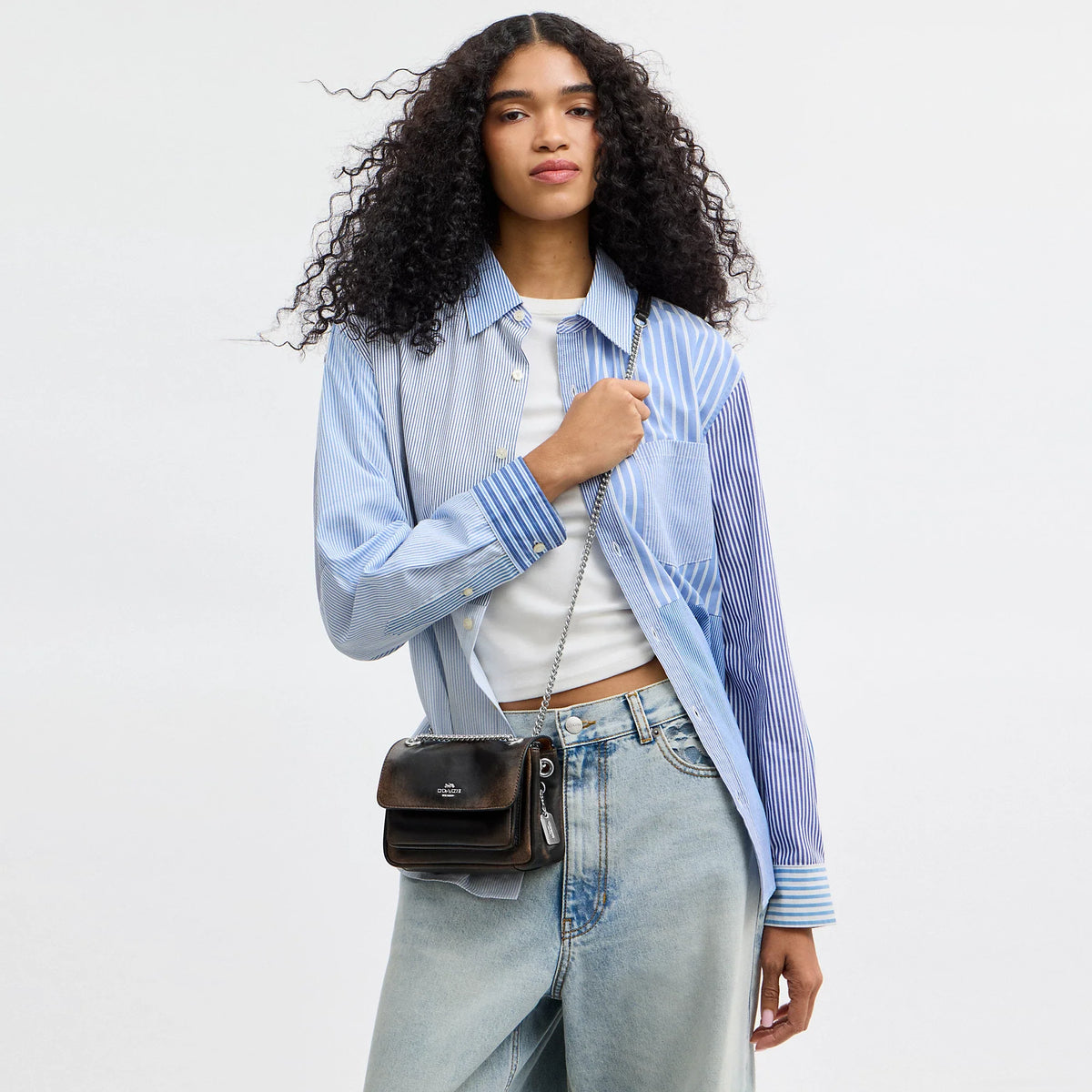 Coach Outlet Elodie Crossbody Bag 18 In Loved Leather