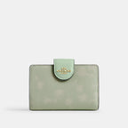 Coach Outlet Medium Corner Zip Wallet With Floral Print