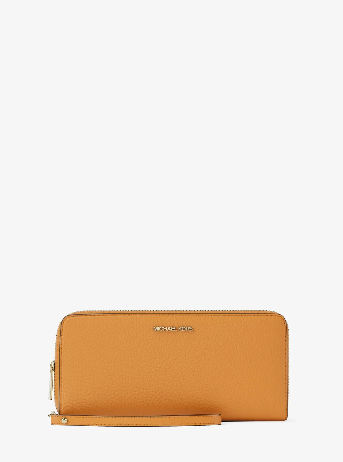 Jet Set Travel Large Pebbled Leather Wristlet