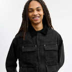 Coach Outlet Denim Chore Coat With Flannel Lining