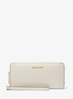 Jet Set Travel Large Pebbled Leather Wristlet