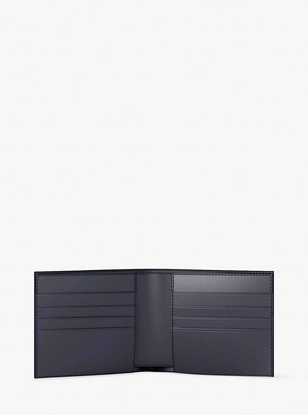 Pebbled Leather Billfold Wallet and Signature Logo Card Case Gift Set