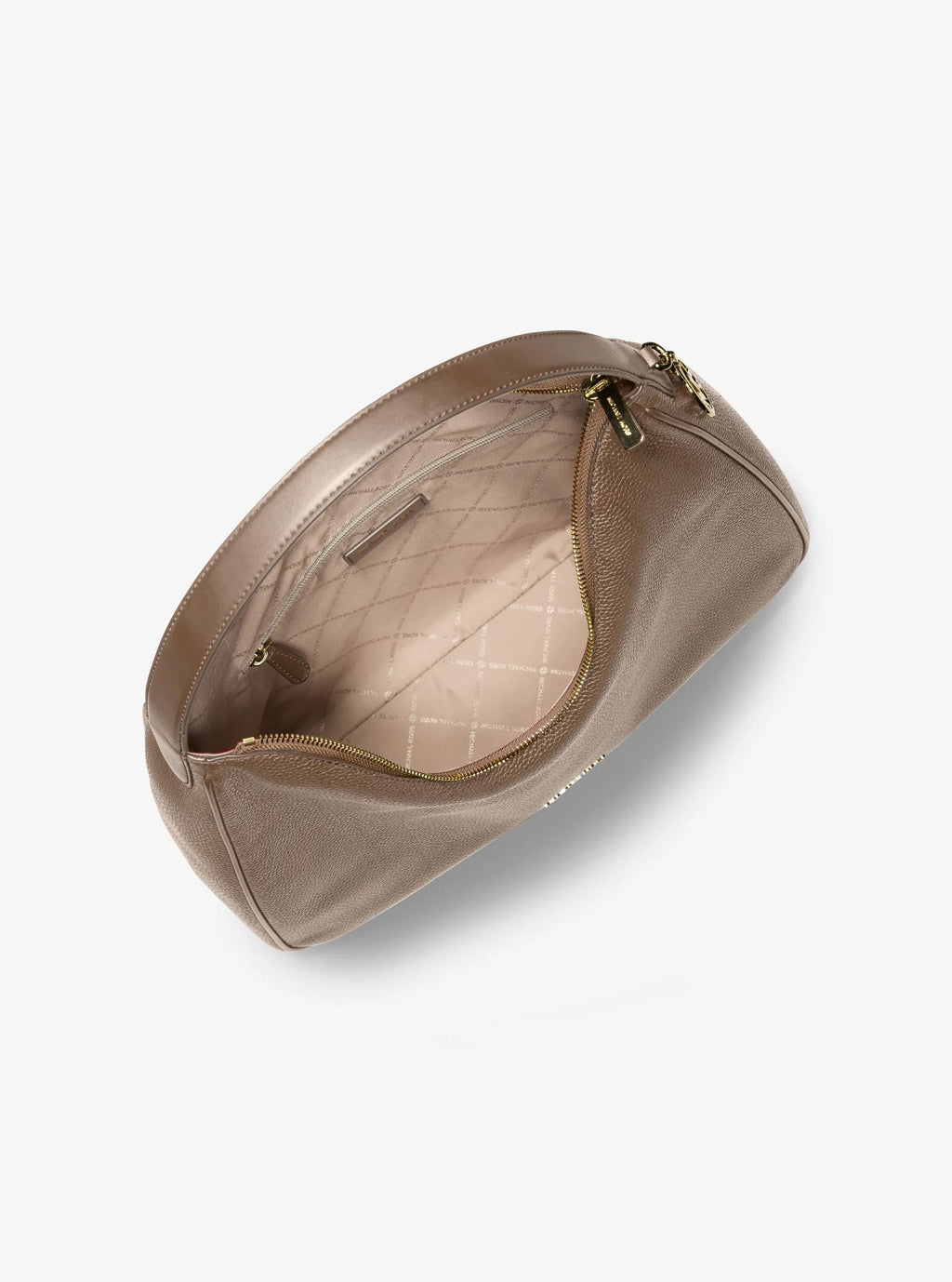 Nayla Medium Pebbled Leather Hobo Shoulder Bag