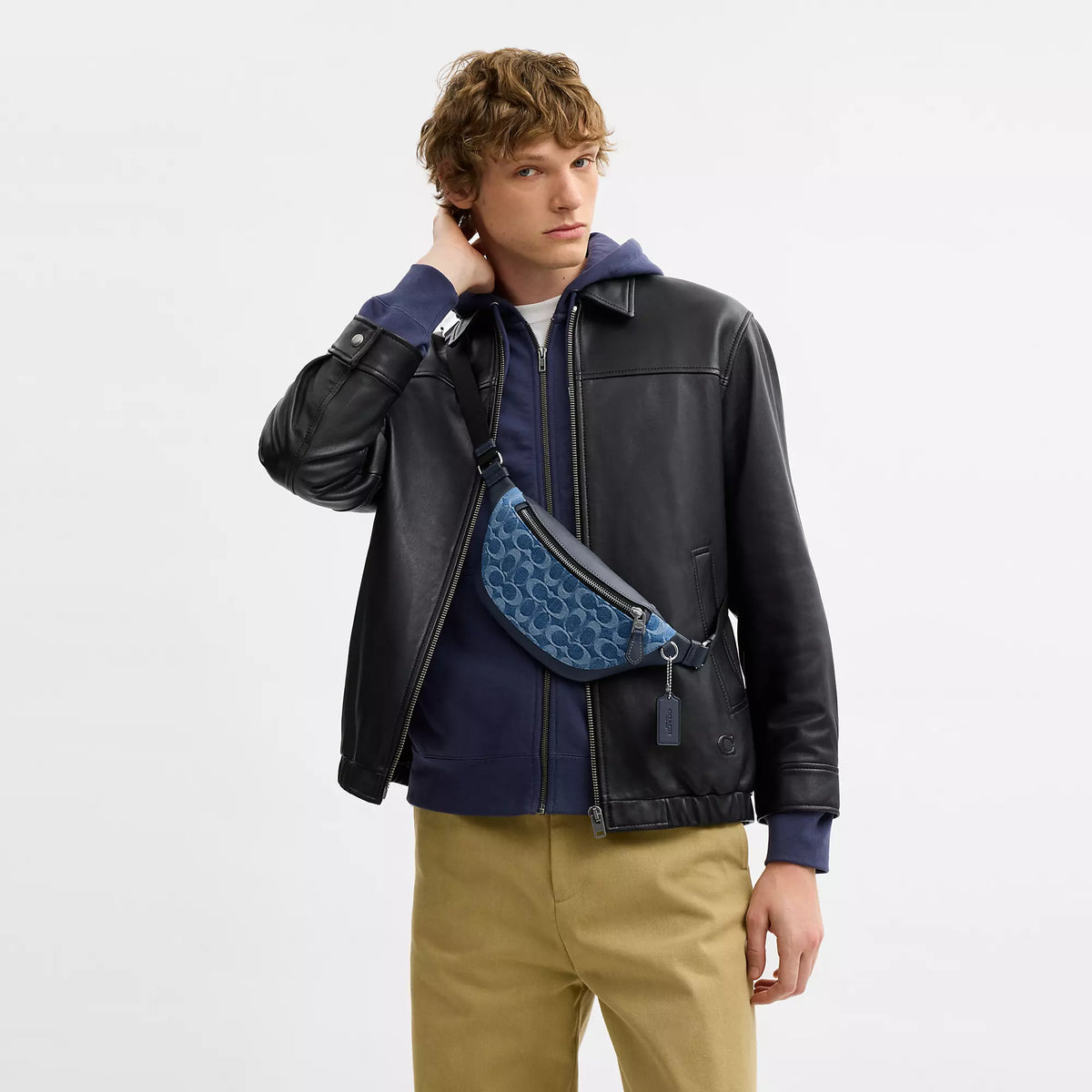 Coach Outlet Warren Mini Belt Bag In Signature Denim