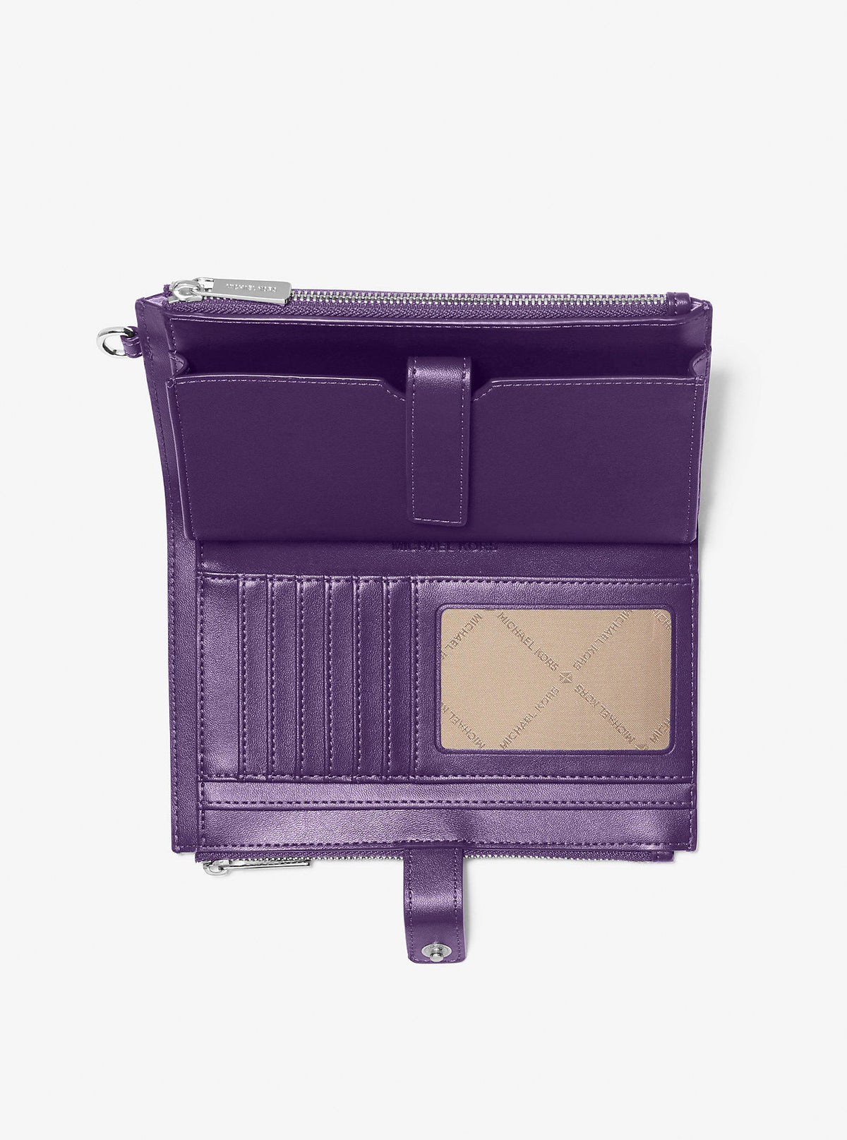 Jet Set Large Ombré Signature Logo Wristlet