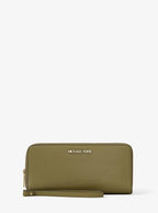 Jet Set Travel Large Pebbled Leather Wristlet