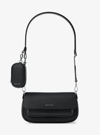Jet Set Travel Small Pebbled Leather Crossbody Bag With Pouch