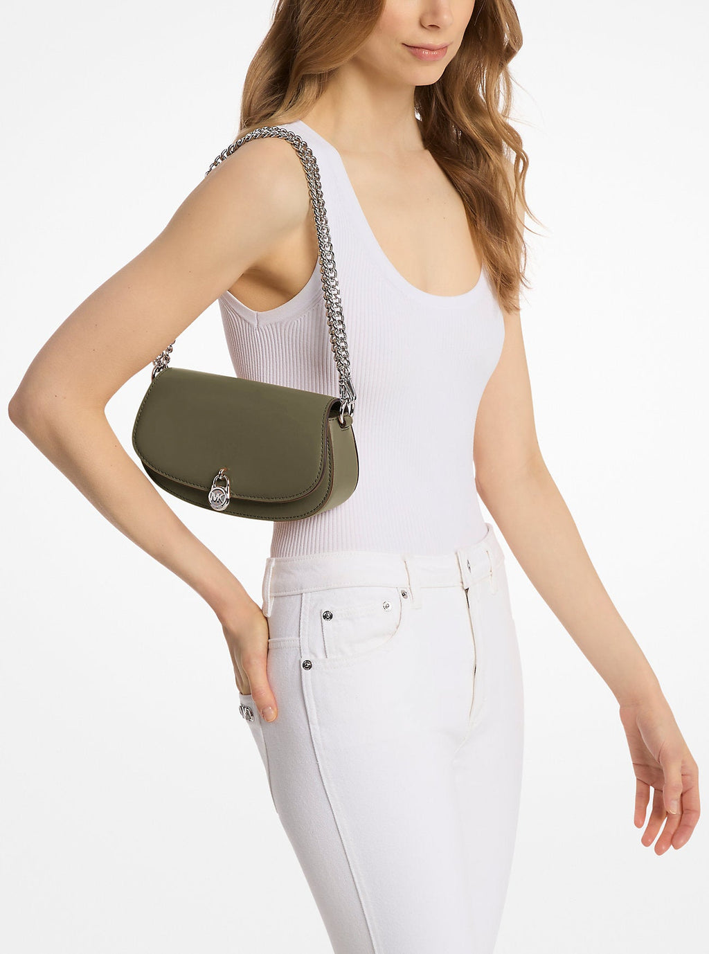 Mila Small Leather Convertible Crossbody Bag