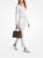 Michael Kors Outlet Sheila Medium Logo Satchel