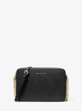 Michael Kors Outlet Jet Set Large Saffiano Leather Crossbody Bag