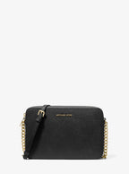 Michael Kors Outlet Jet Set Large Saffiano Leather Crossbody Bag