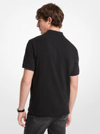 Cotton Zip-Up Polo Shirt