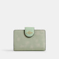 Coach Outlet Medium Corner Zip Wallet With Floral Print