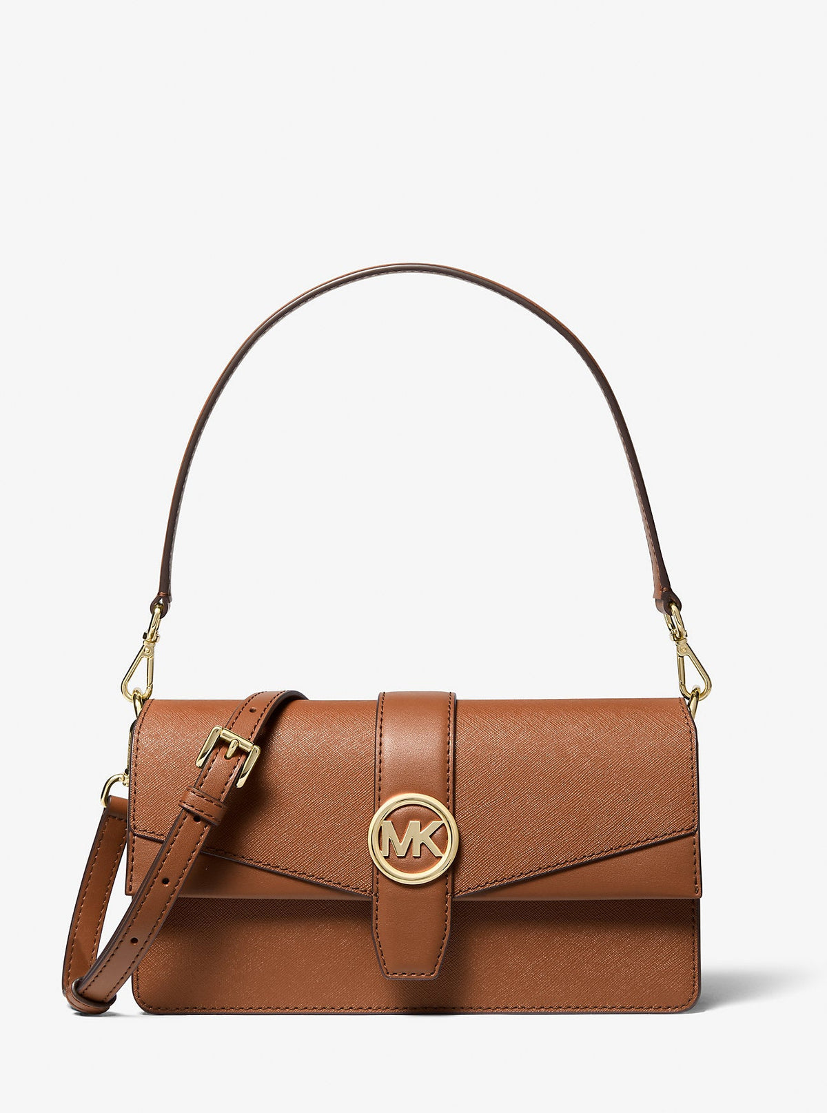 Greenwich Medium Saffiano Leather Shoulder Bag