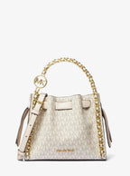 Mina Small Signature Logo Chain Crossbody Bag