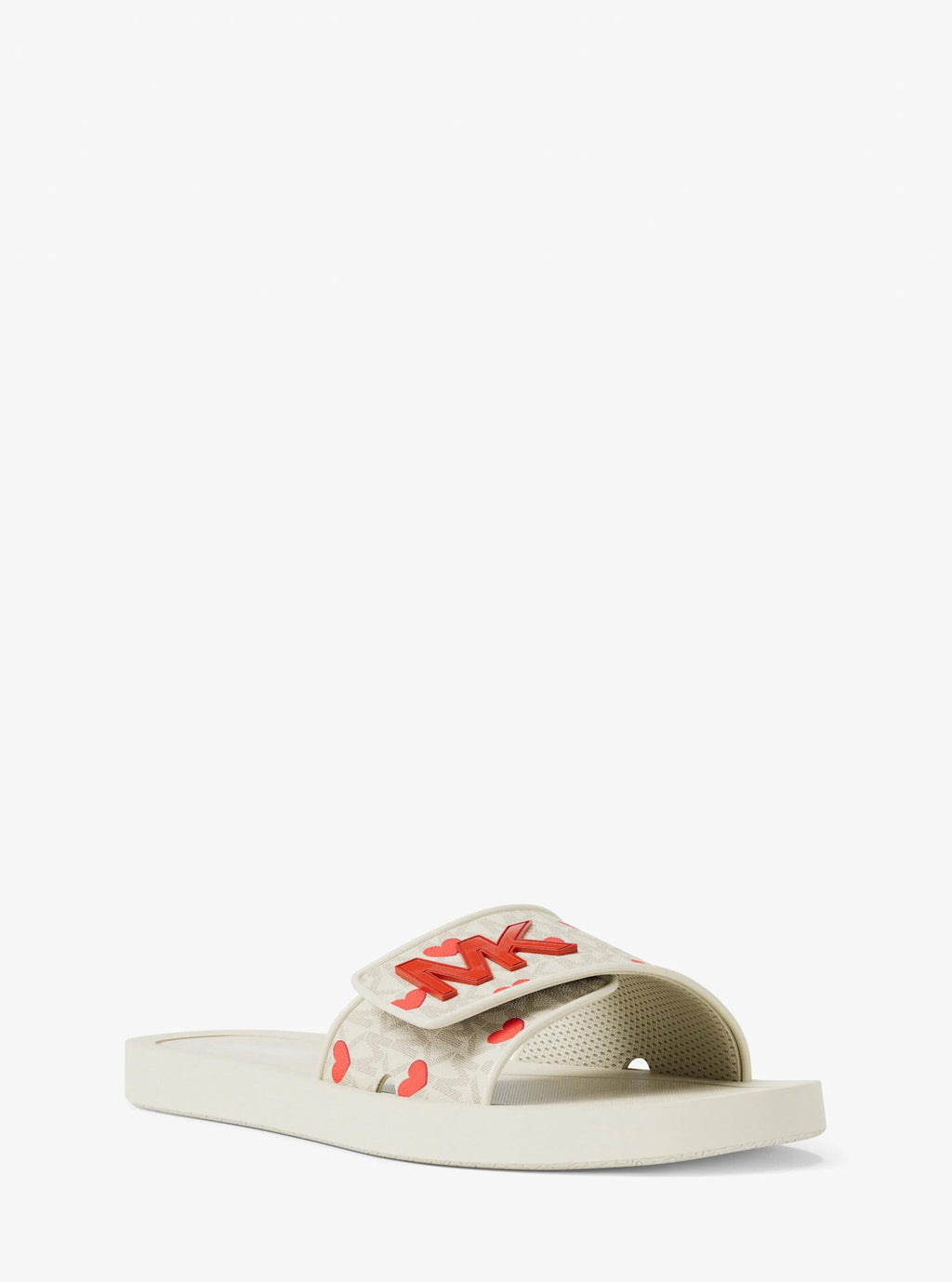 Michael Kors Outlet Palmer Signature Logo Slide Sandal