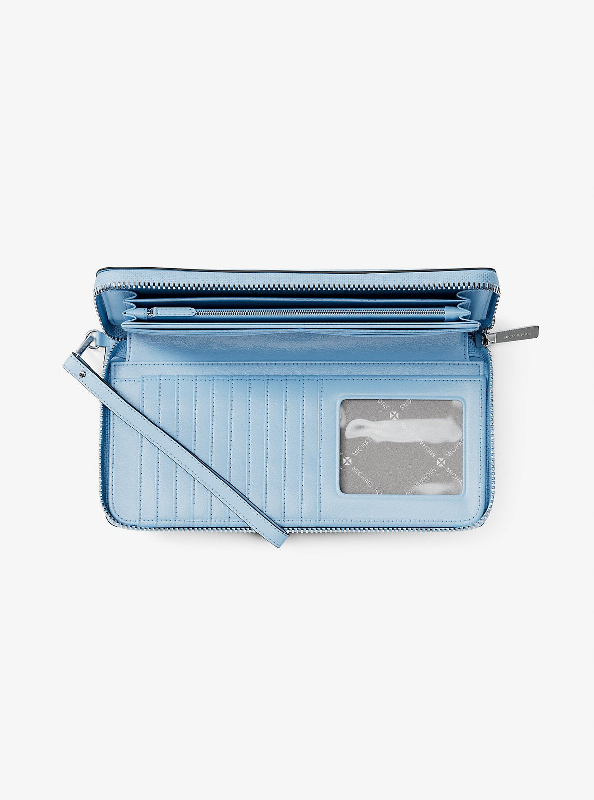 Large Pebbled Leather Continental Wallet