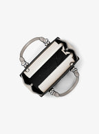 Marilyn Small Color-Block Saffiano Leather Messenger Bag