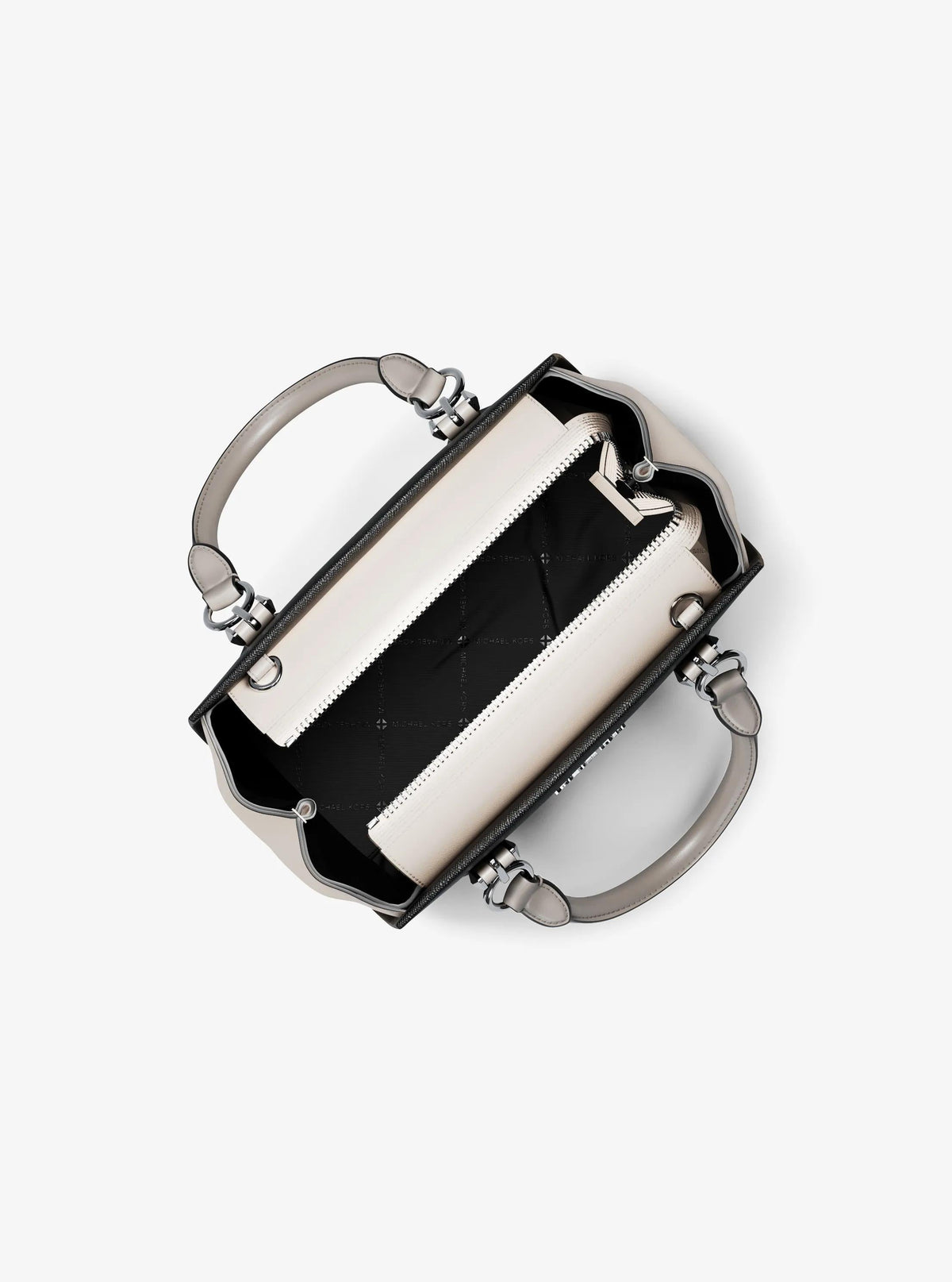 Marilyn Small Color-Block Saffiano Leather Messenger Bag