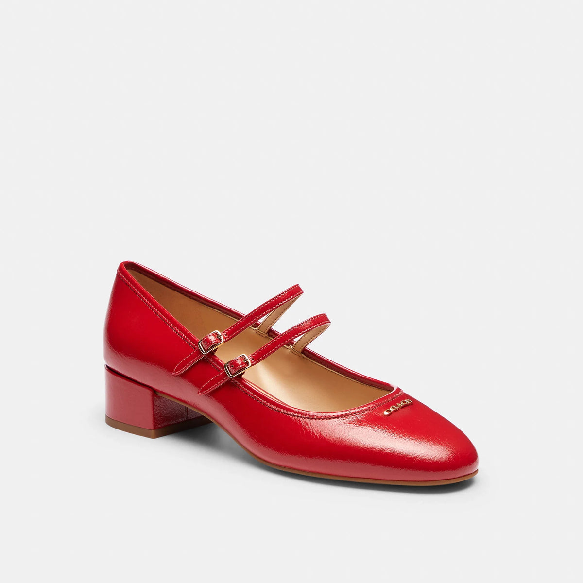 Coach Outlet Double Buckle Block Heel Mary Jane