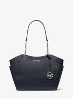 Jet Set Large Signature Logo Shoulder Bag