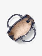 Marilyn Medium Signature Logo Stripe Satchel