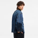 Coach Outlet Denim Chore Coat With Flannel Lining