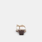 Coach Outlet Bow Thong Kitten Heel In Signature Jacquard