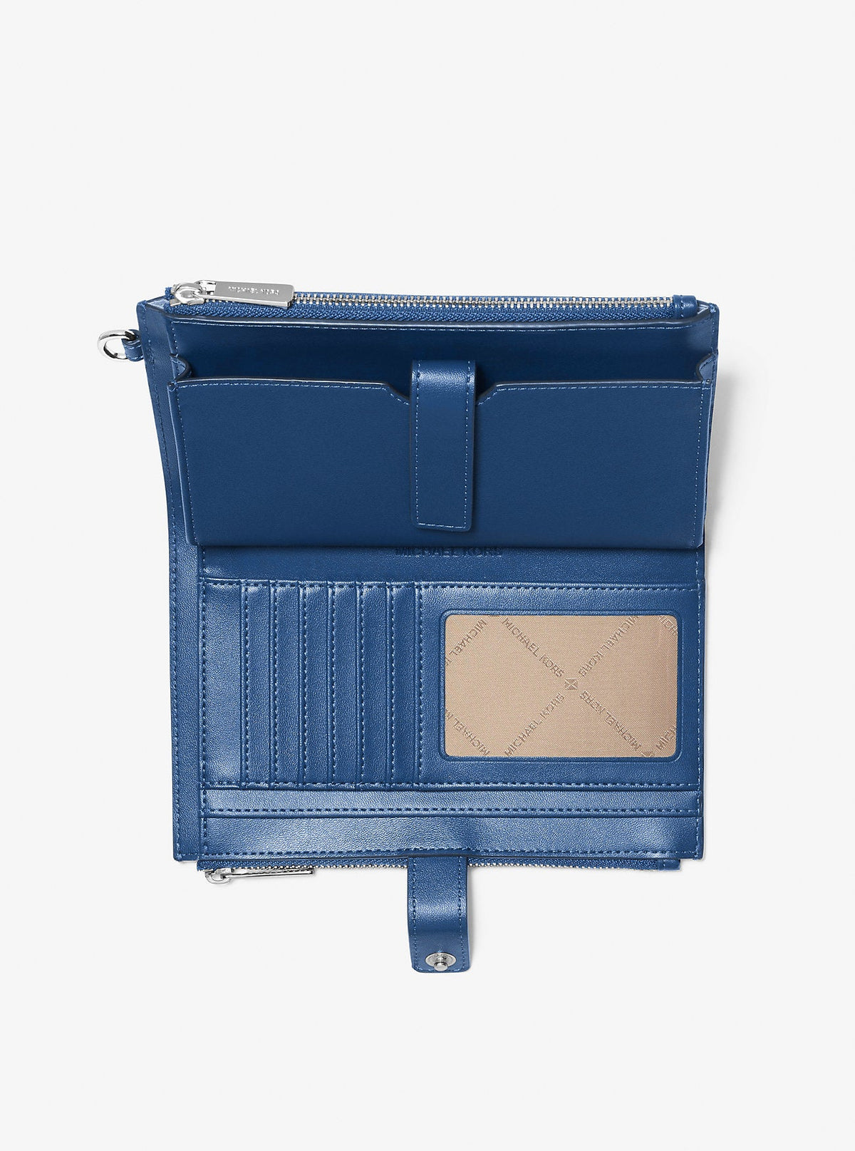 Jet Set Large Ombré Signature Logo Wristlet