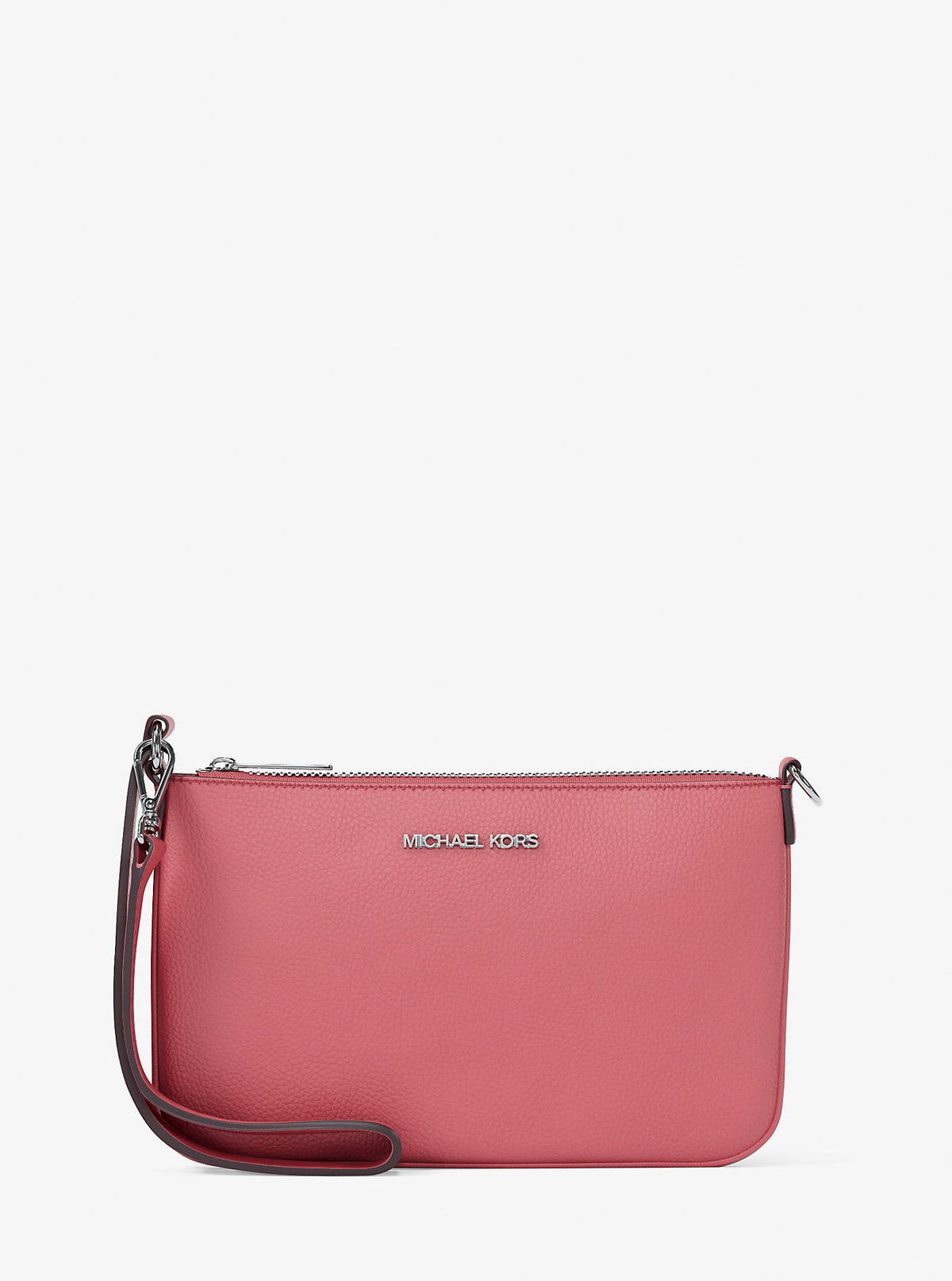 Jet Set Small Pebbled Leather Convertible Wristlet