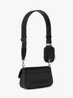 Jet Set Travel Small Pebbled Leather Crossbody Bag With Pouch