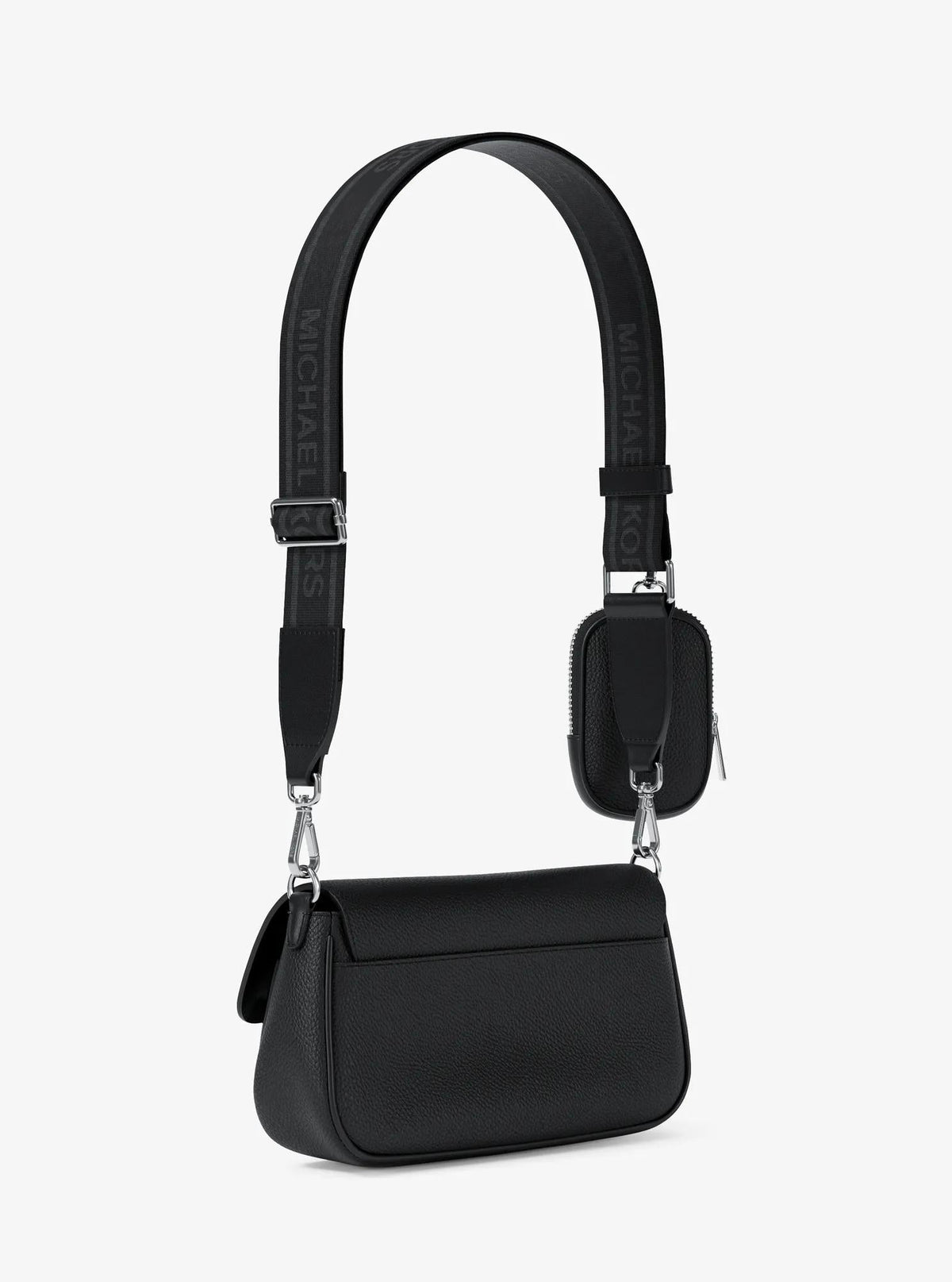Jet Set Travel Small Pebbled Leather Crossbody Bag With Pouch