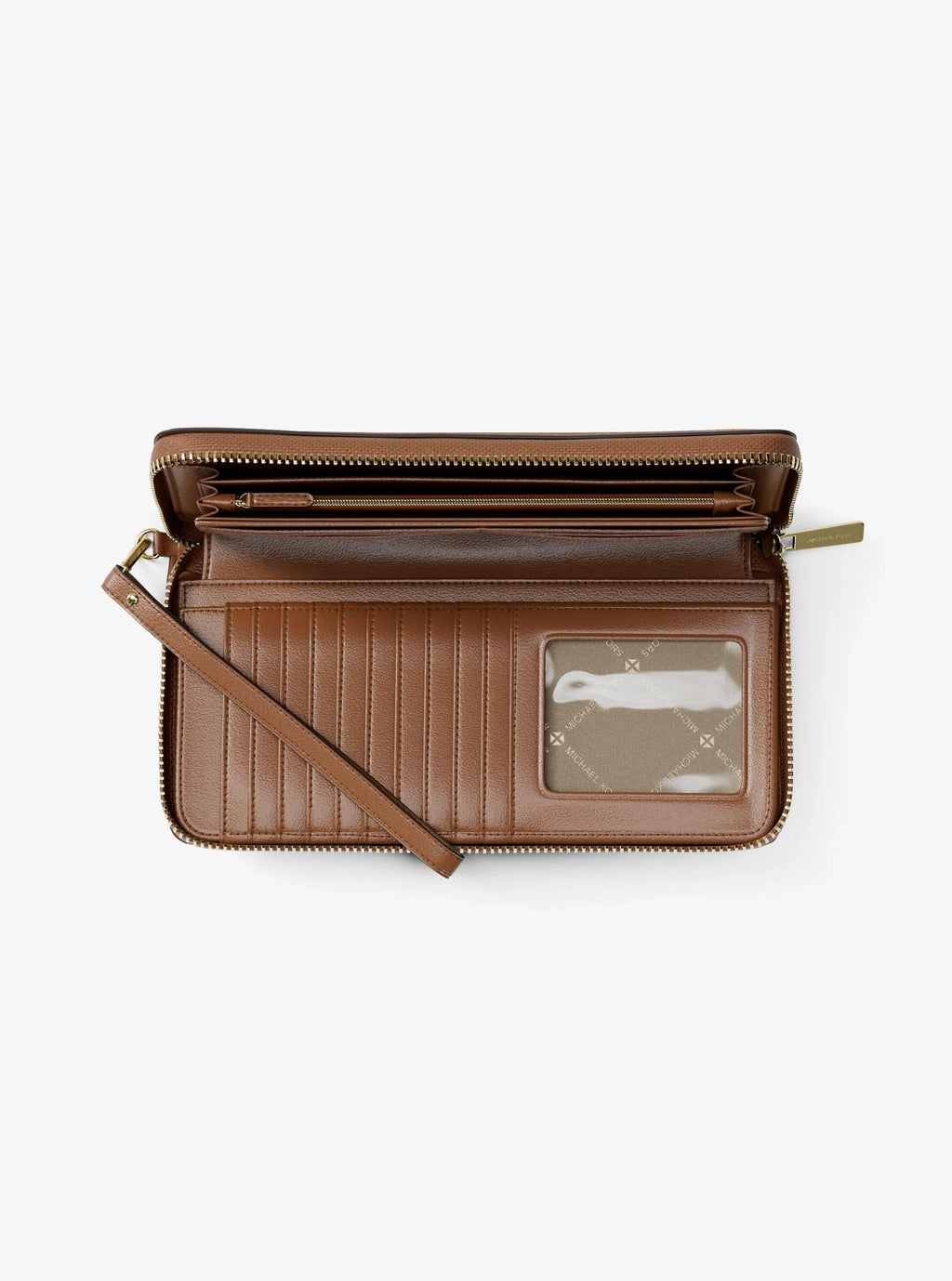 Jet Set Travel Large Pebbled Leather Wristlet