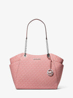 Jet Set Large Signature Logo Shoulder Bag