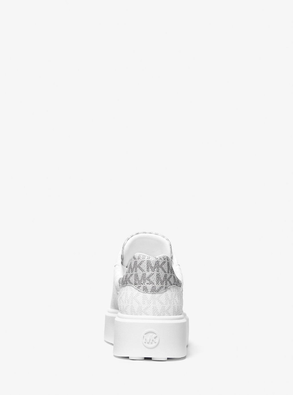 Michael Kors Outlet Romey Metallic Two-Tone Signature Logo Platform Sneaker
