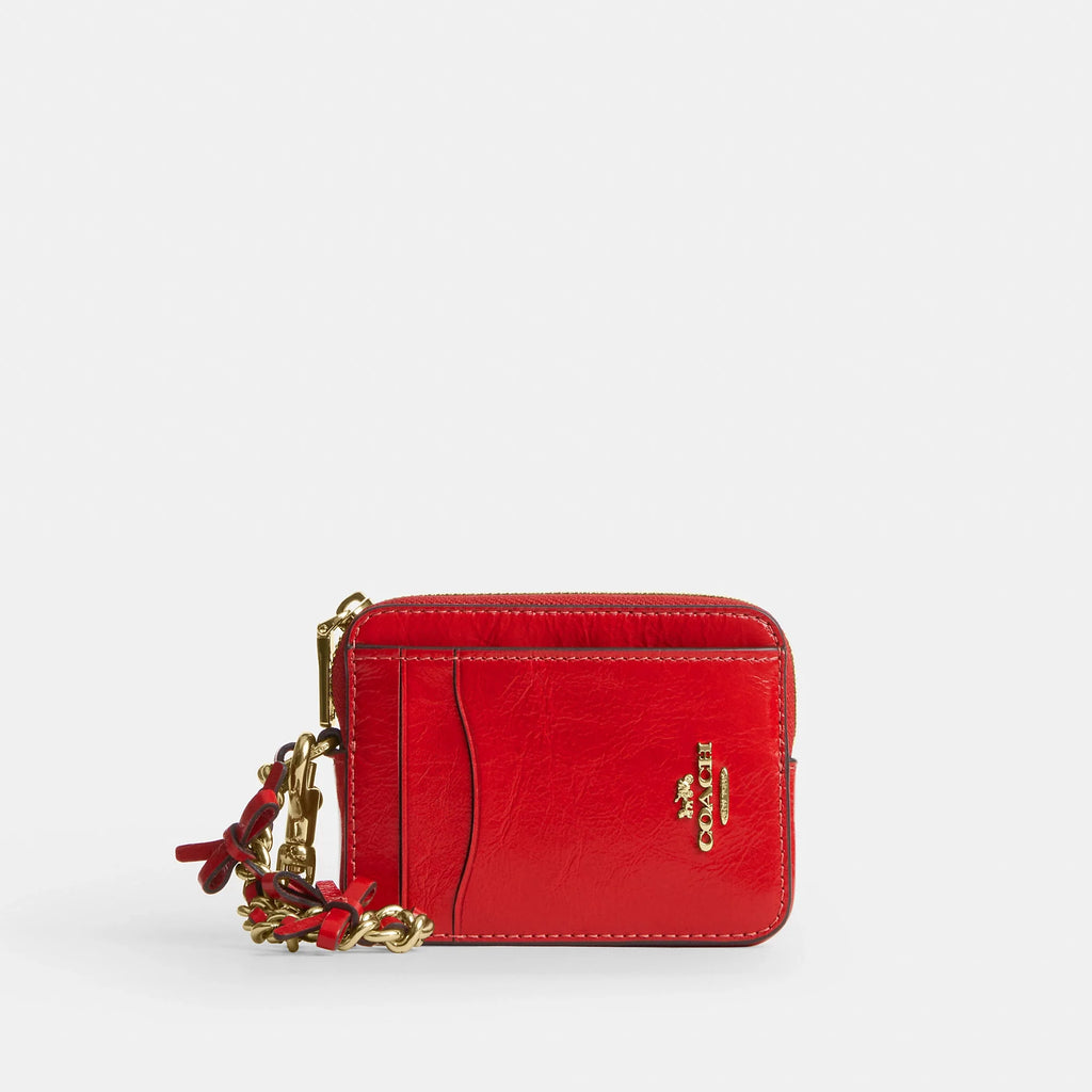 Coach Outlet Zip Card Case With Bows